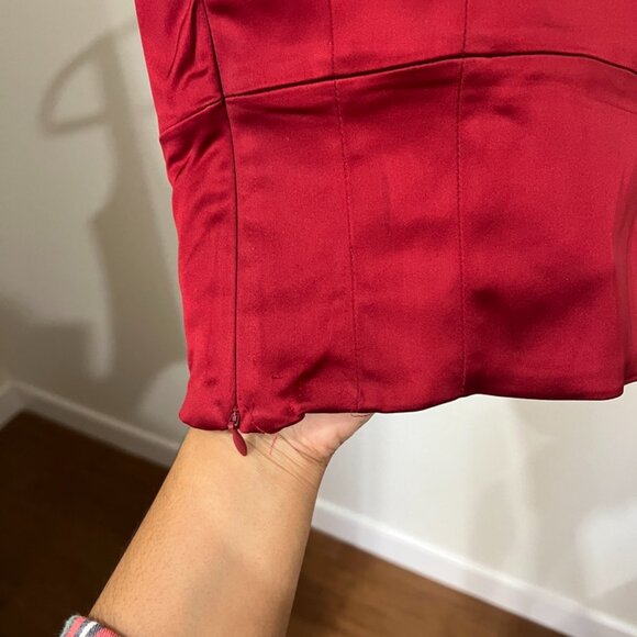 Aritzia Wilfred Shine Bustier ❤️ || Red Cropped Bustier Top - Picture 8 of 8